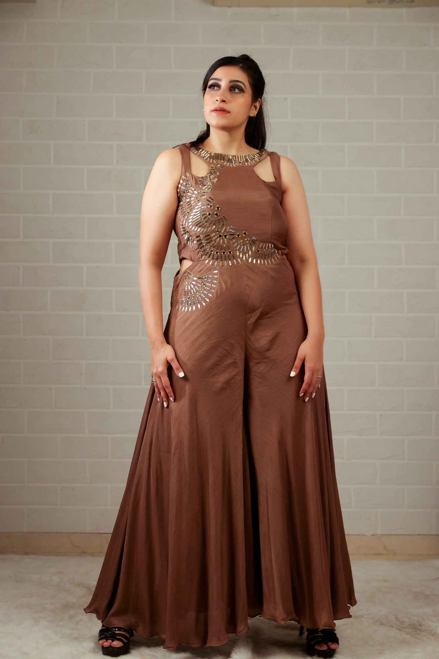 Champagne Gold Jump Suit